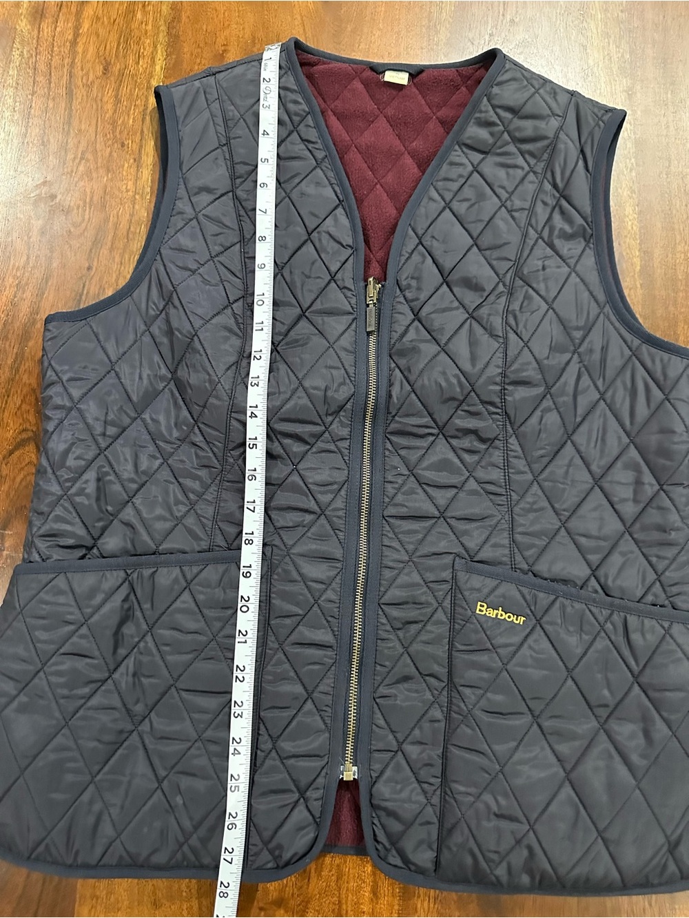 Barbour Fleece Betty Liner Vest Size 14 - Picture 6 of 7
